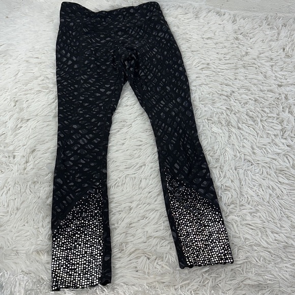 Lululemon Tight Stuff Tight (Reflective) Simply Lace Play Dark Slate Black - Picture 1 of 6
